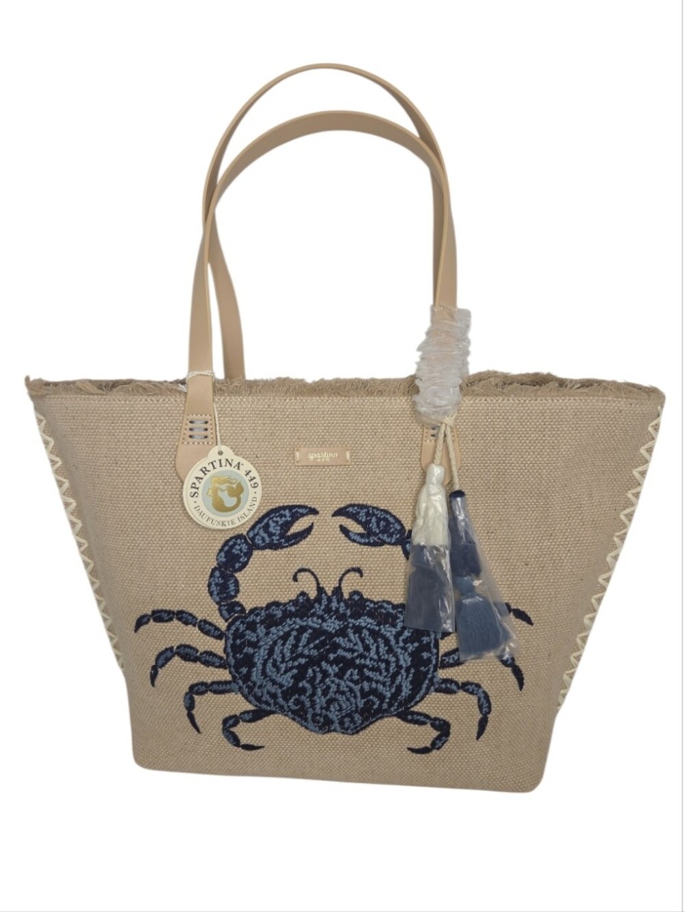 Spartina 449 Blue Crab Fiesta Tote NWT